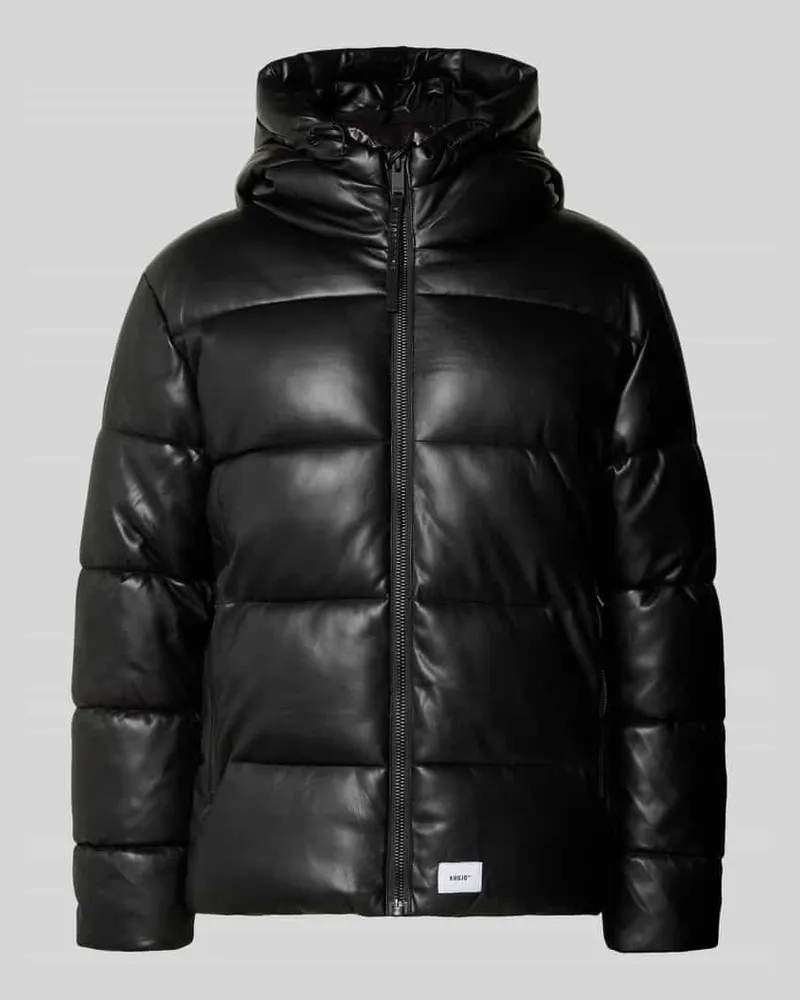khujo Regular Fit Steppjacke mit Logo-Patch Modell 'Coen Black