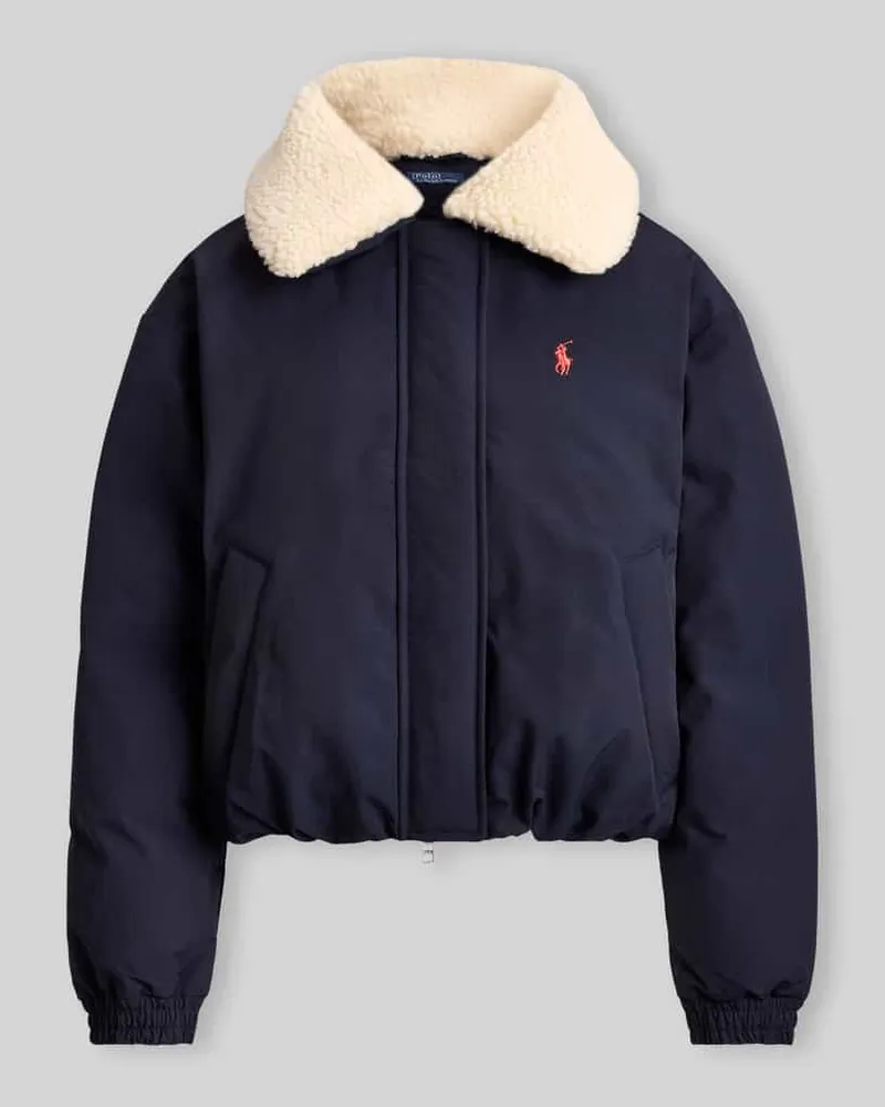 Ralph Lauren Regular Fit Bomberjacke mit Teddykragen Marine