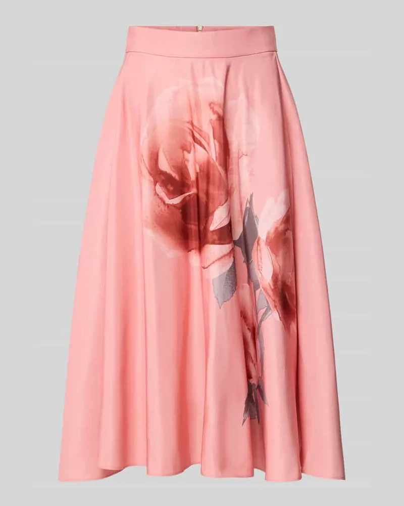 Ted Baker Midirock mit floralem Print Modell 'Darra Koralle