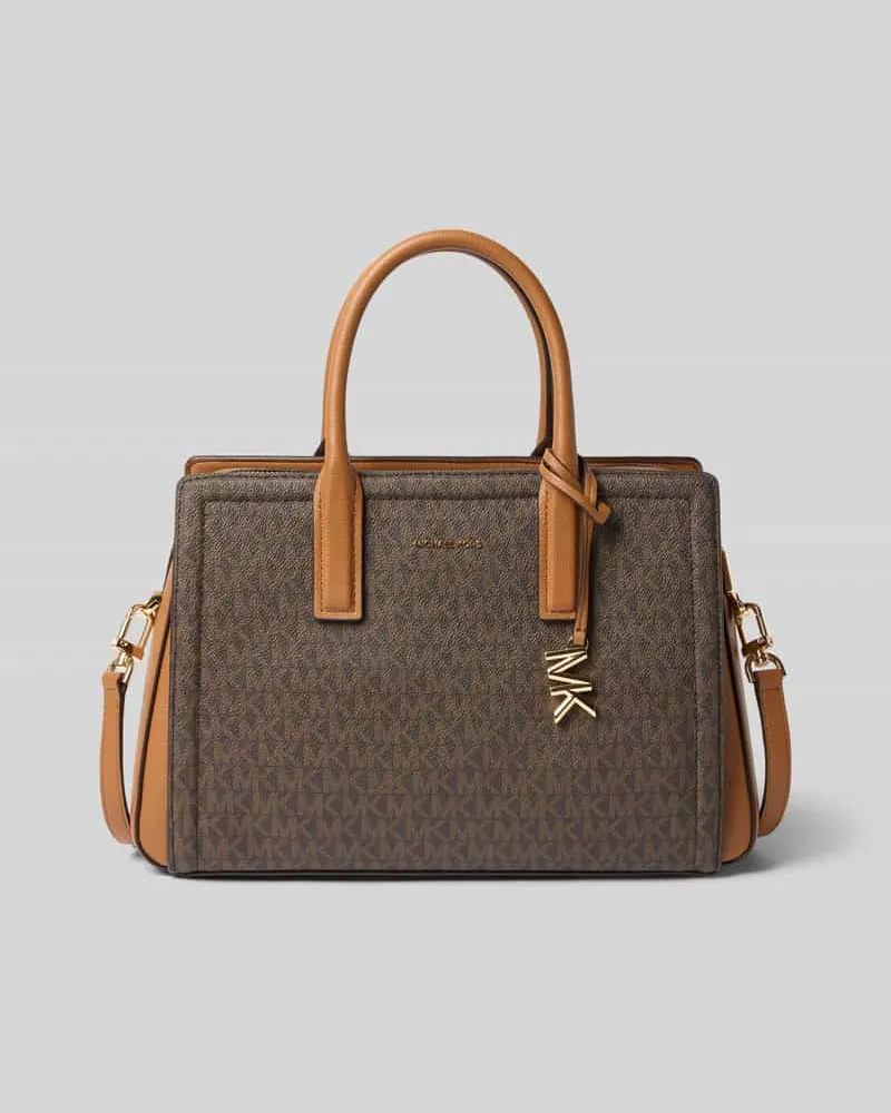 Michael Kors Handtasche mit Logo-Muster Modell 'LAILA Mittelbraun