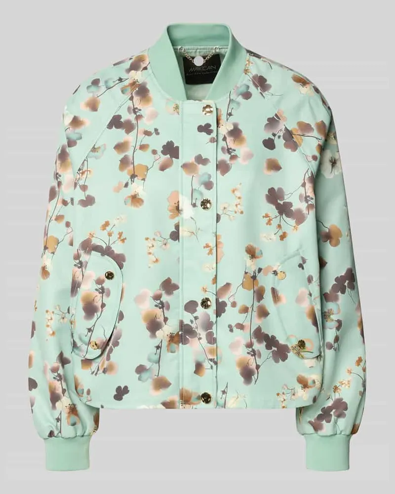 Marc Cain Blouson im Allover-Look mit Stehkragen Mint