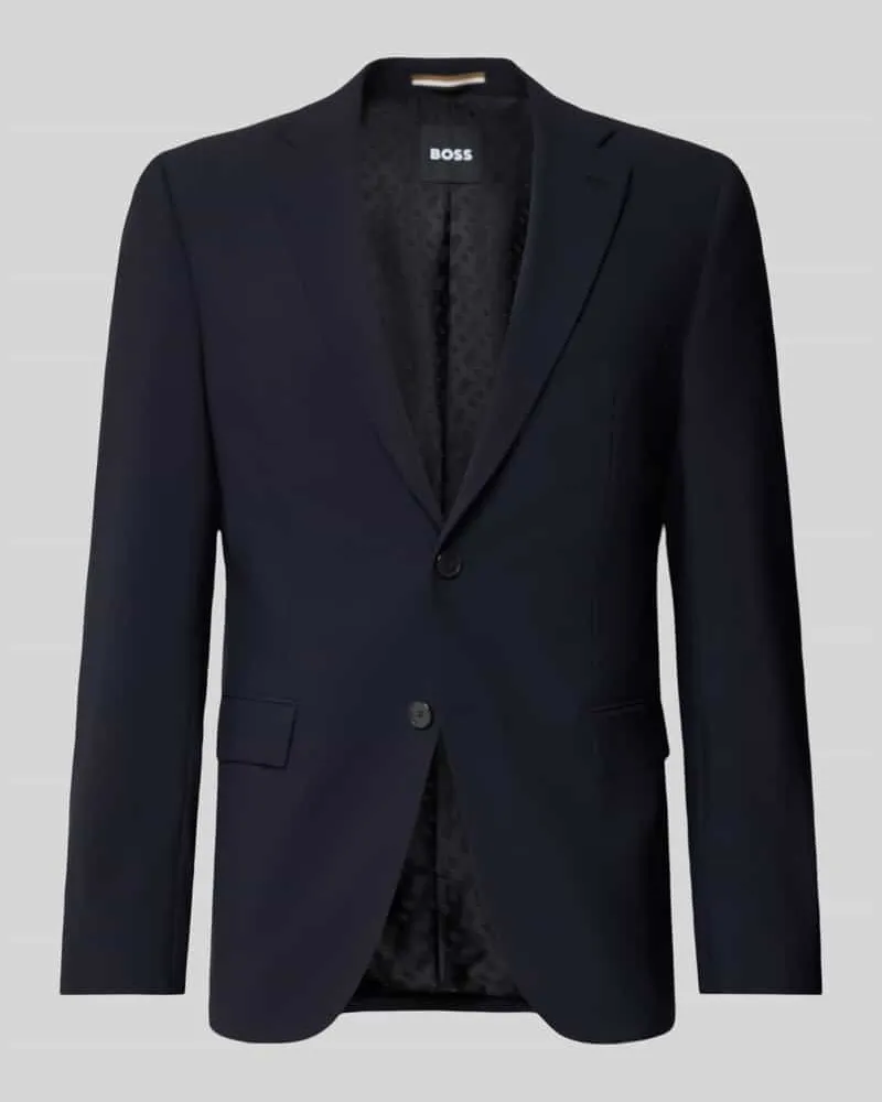 HUGO BOSS Slim Fit Anzugsakko aus Schwurwoll-Mix Modell 'H-HARVEY-MM-C-NF Marine