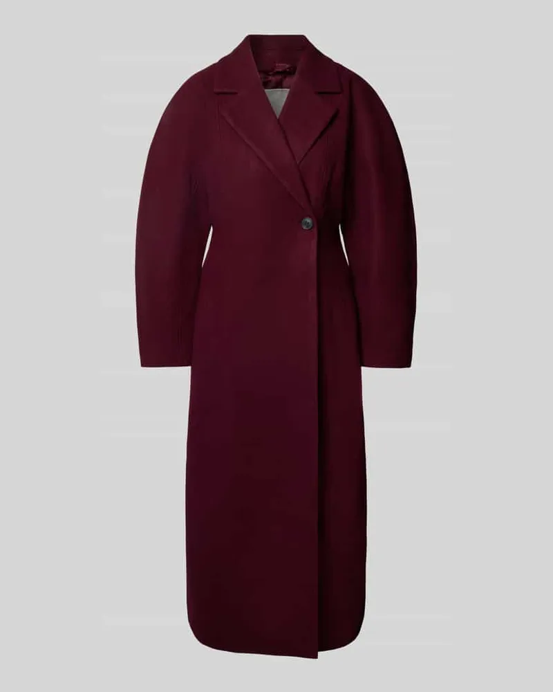 Vero Moda Wollmantel mit Reverskragen Dunkelrot