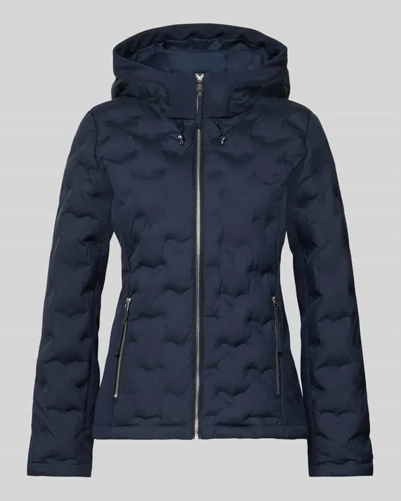 S.Oliver Regular Fit Steppjacke mit Kapuze Marine
