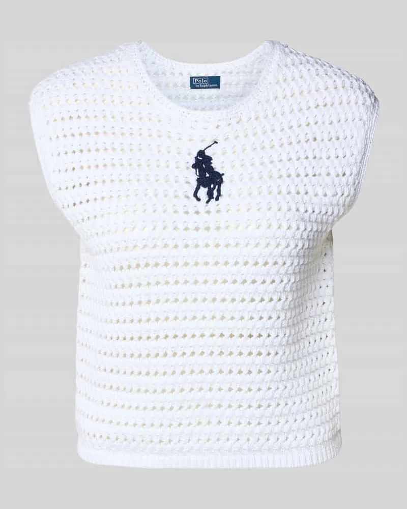 Ralph Lauren Regular Fit Pullunder aus reiner Baumwolle Weiss