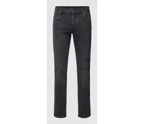 Slim Fit Jeans in unifarbenem Design