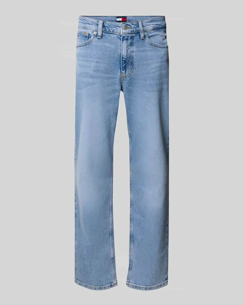 Tommy Hilfiger Straight Fit Jeans aus Baumwoll-Mix Hellblau