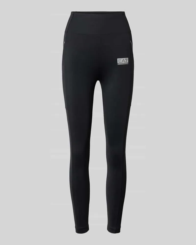 EA7 Leggings mit Logo und elastischem Bund Black