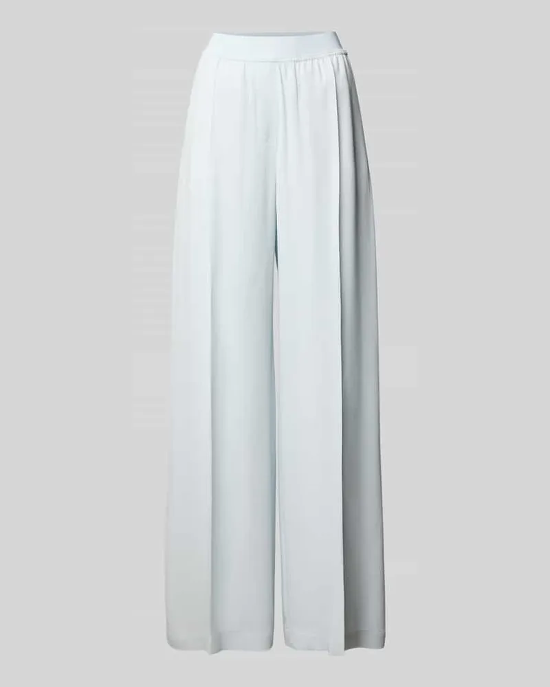 HUGO BOSS Weite Hose aus reiner Viskose Modell 'TIANA10 Hellblau