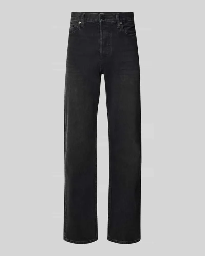 Armedangels Straight Fit Jeans aus reiner Baumwolle Modell 'MAADOX Black