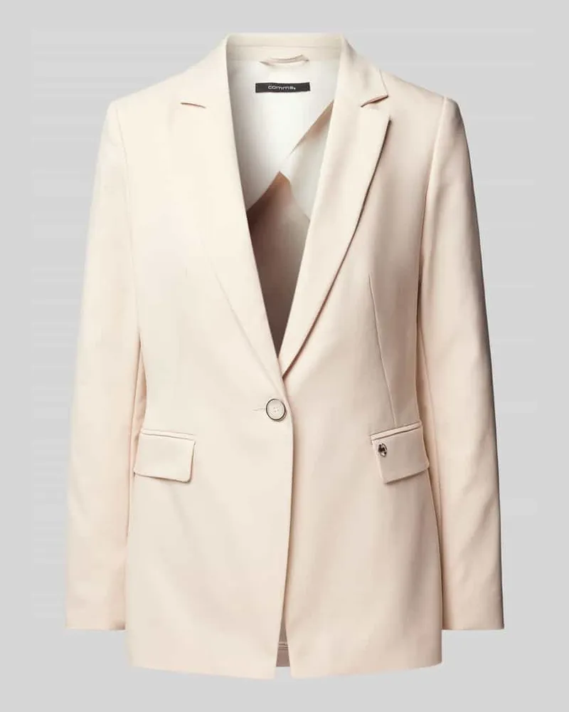 COMMA Blazer mit Knopfverschluss Sand