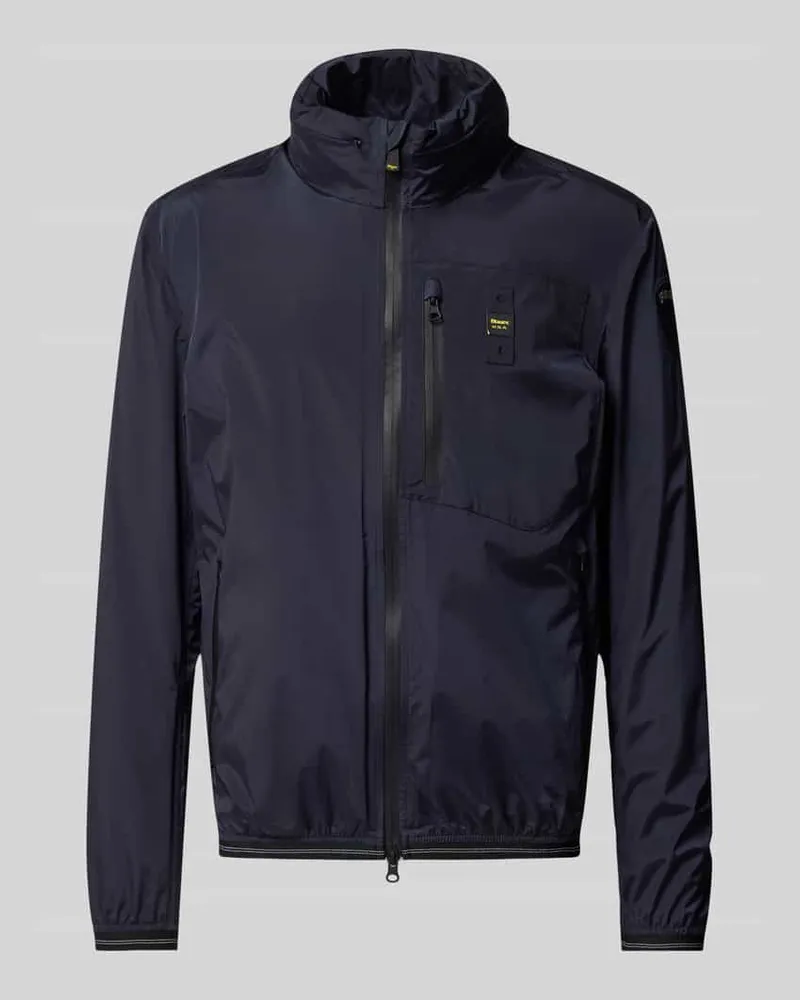 Blauer Jacke mit Stehkragen Modell 'DEWAR Marine