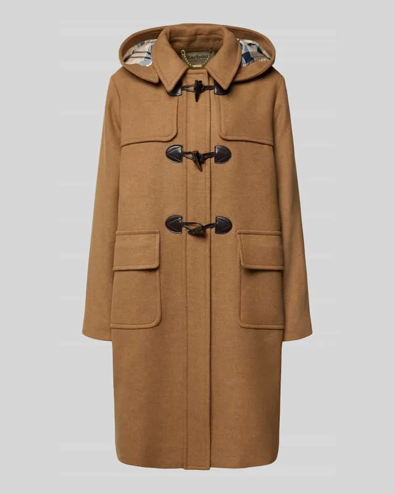 Barbour Comfort Fit Dufflecoat aus Woll-Mix Modell 'MELODY Camel