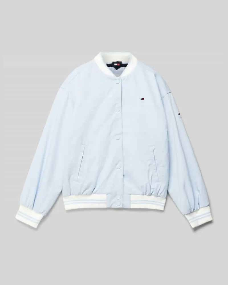 Tommy Hilfiger College-Jacke mit Logo-Stitching Bleu