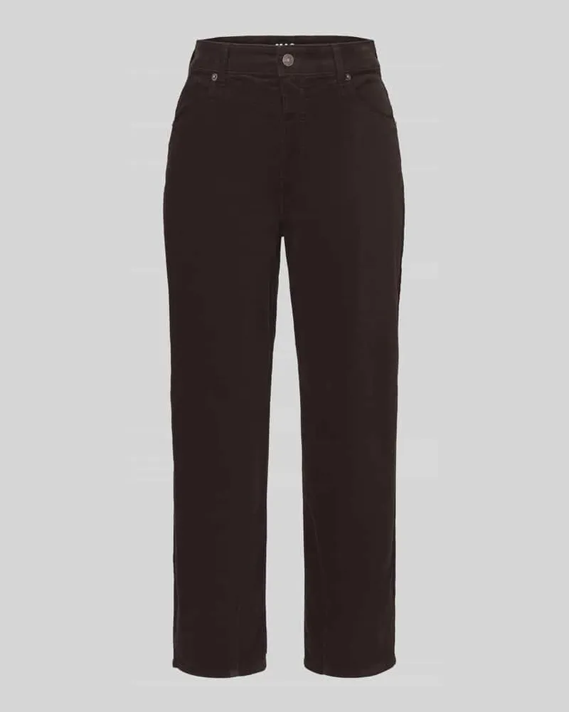 MAC Jeans Regular Fit Cordhose mit Label-Patch Modell 'Bobbie Graphit