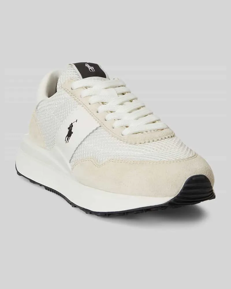 Ralph Lauren Sneaker aus Leder-Mix 'TRAIN 89 Offwhite