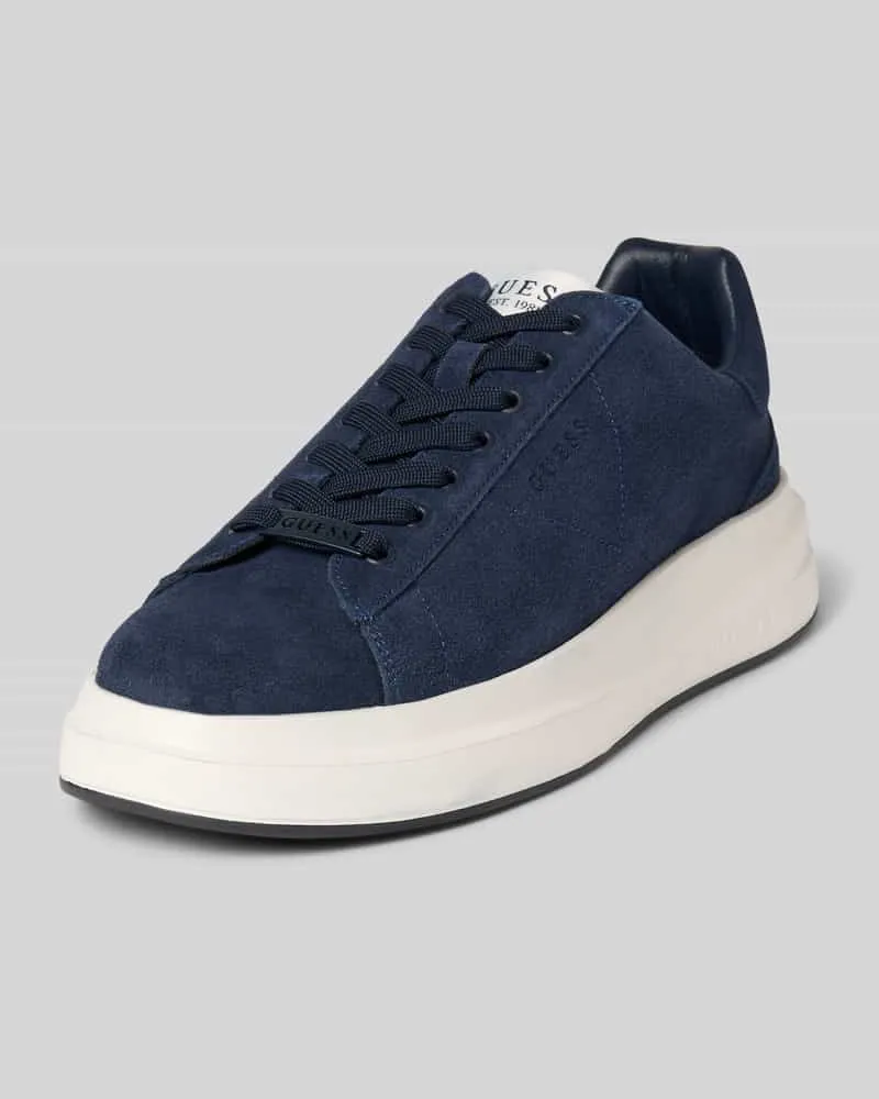 Guess Ledersneaker mit Label-Patch Modell 'ELBA Marine