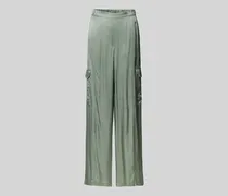 Wide Leg Cargohose mit elastischen Einsätzen