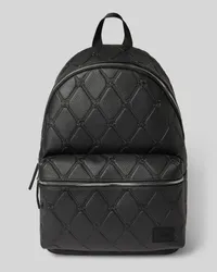 HUGO BOSS Rucksack mit Label-Badge Modell 'Ethon Black