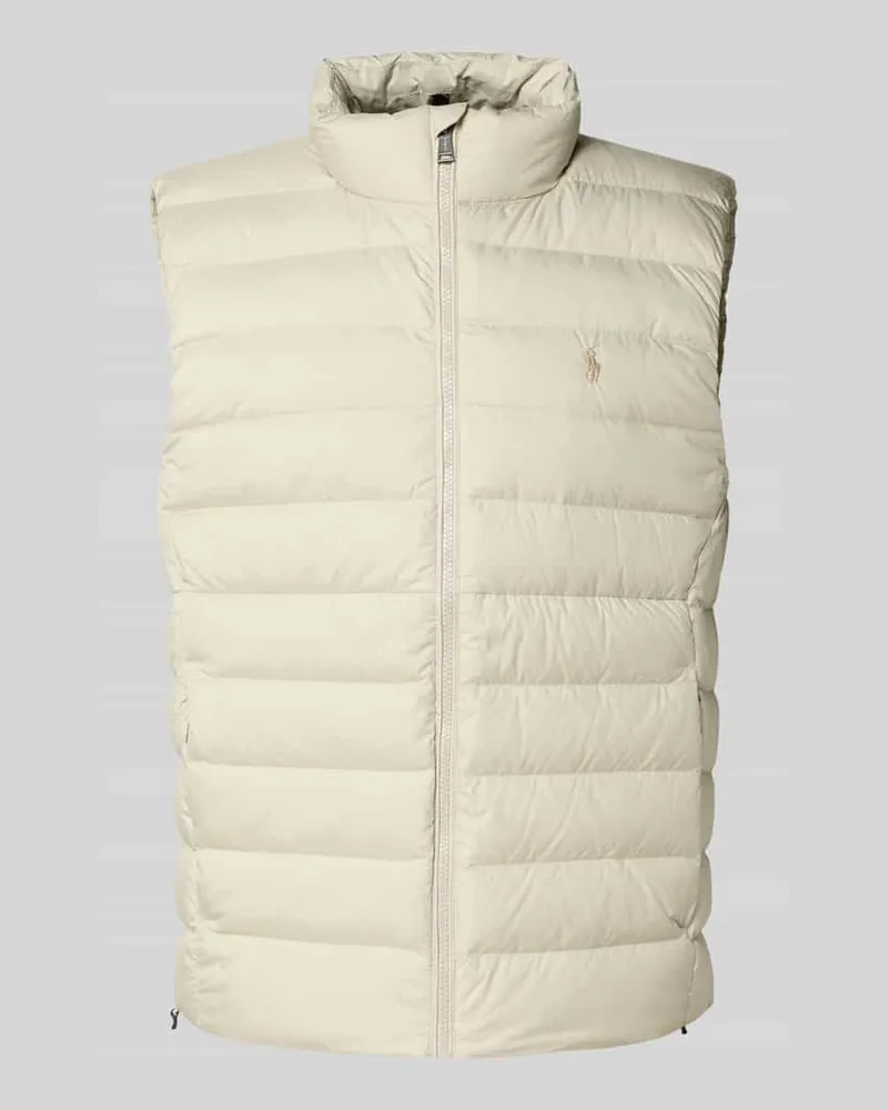 Ralph Lauren Steppweste mit Stehkragen Sand