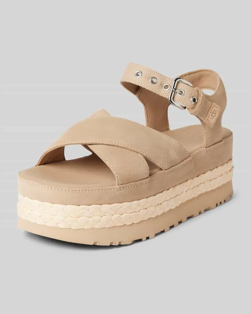 UGG Sandalen mit verstellbaren Verschluss Sand