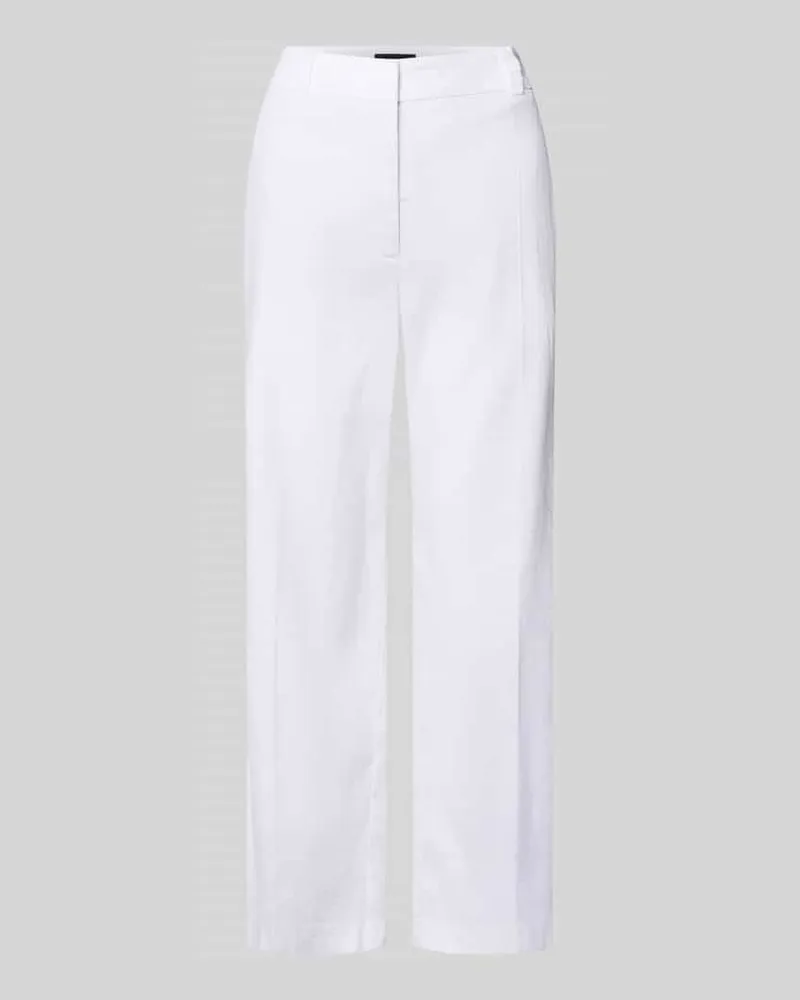 Cambio Chino aus Leinen-Mix mit Bügelfalte Modell 'CALIFORNIA Weiss