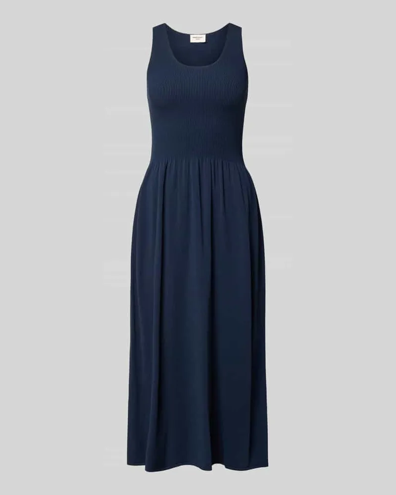 Max Mara A-Linie Strickkleid aus Viskose-Mix Modell 'CALIBRI Dunkelblau