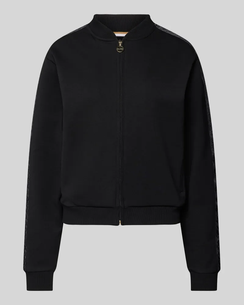 HUGO BOSS Sweatjacke mit Label-Details Modell 'Cosmo Black