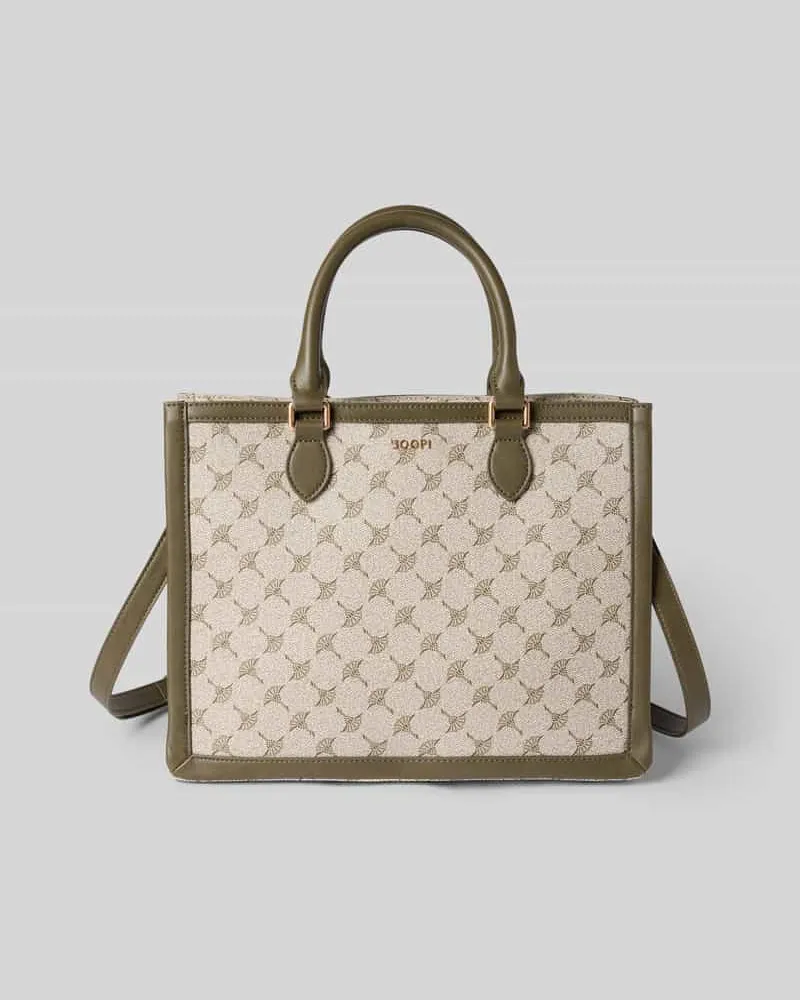 JOOP! Handbag mit Logo-Applikation Modell 'Aurelia Schlamm