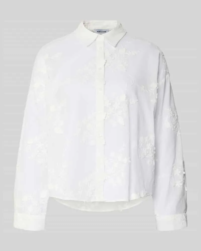 More & More Hemdbluse mit Knopfleiste Offwhite
