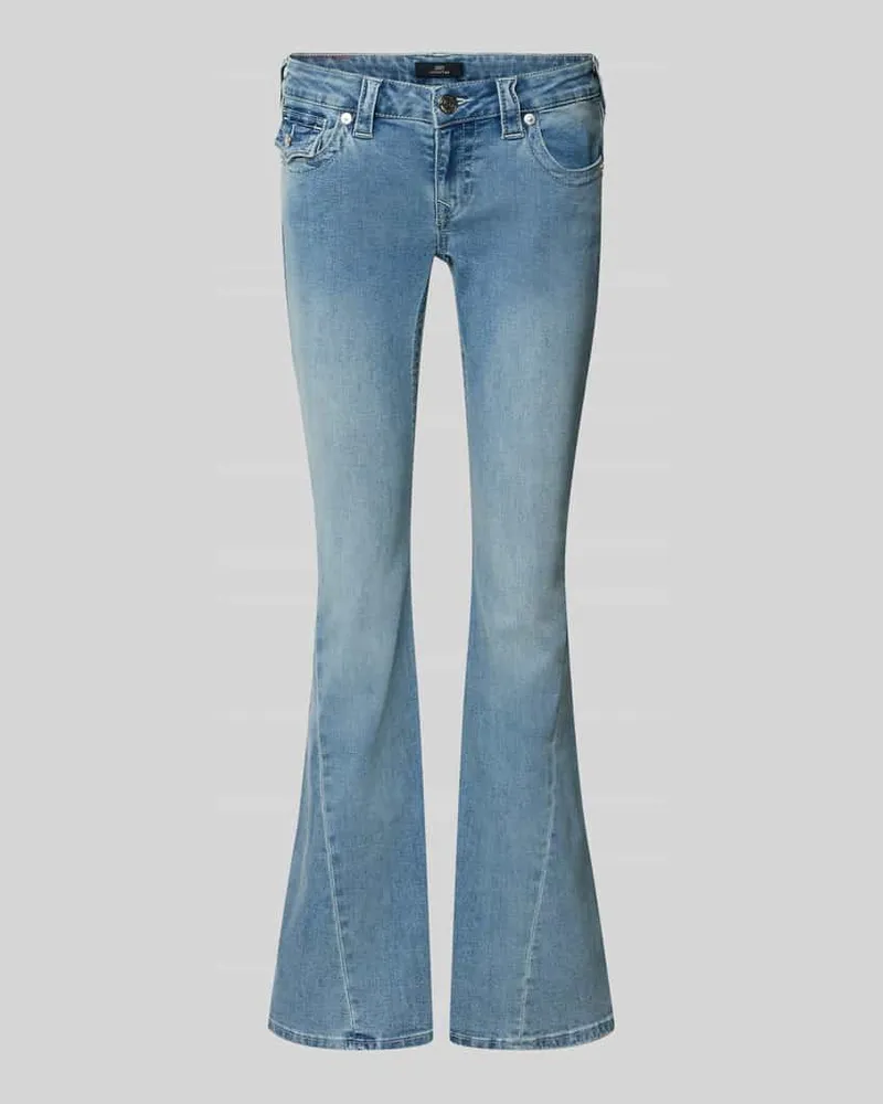 True Religion Low Rise Flared Jeans mit Eingrifftaschen Modell 'JOEY Hellblau