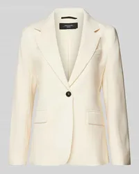 Max Mara Blazer mit Brustleistentasche Modell 'LAMINE Offwhite