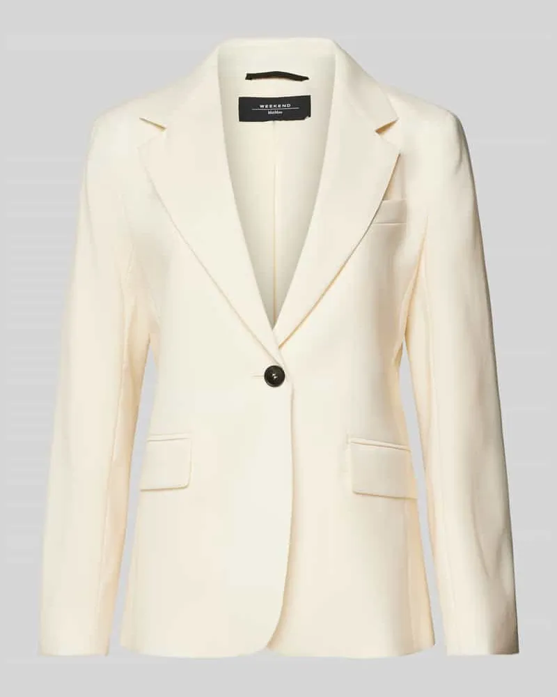 Max Mara Blazer mit Brustleistentasche Modell 'LAMINE Offwhite