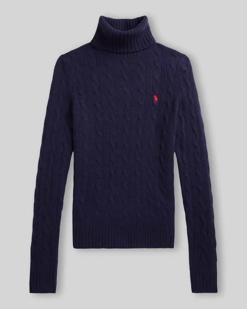Ralph Lauren Regular Fit Rollkragenpullover aus Woll-Kaschmir-Mix Dunkelblau
