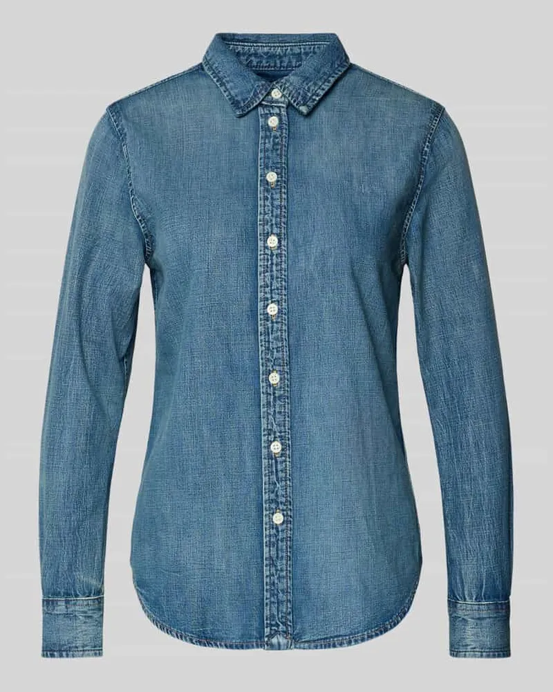Ralph Lauren Regular Fit Jeansbluse Modell 'JAMELKO Jeansblau