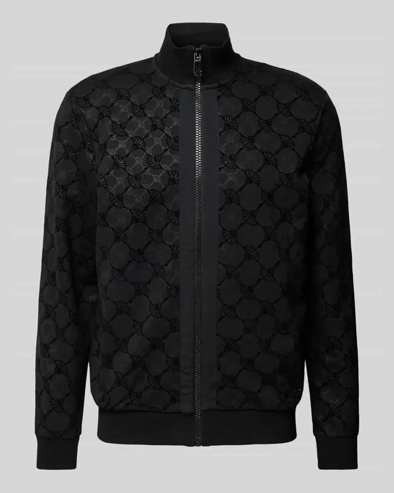 JOOP! Sweatjacke mit Stehkragen Modell 'Thierry Black