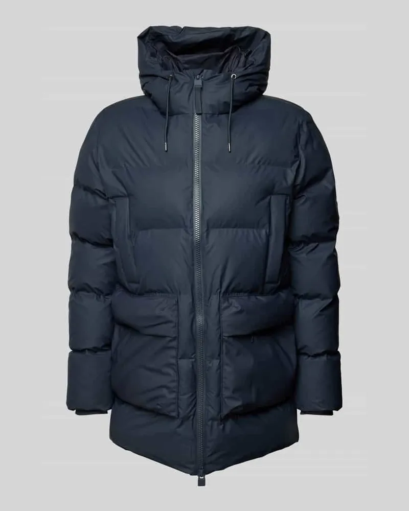 RAINS Regular Fit Steppjacke mit Kapuze Modell 'ALTER Marine