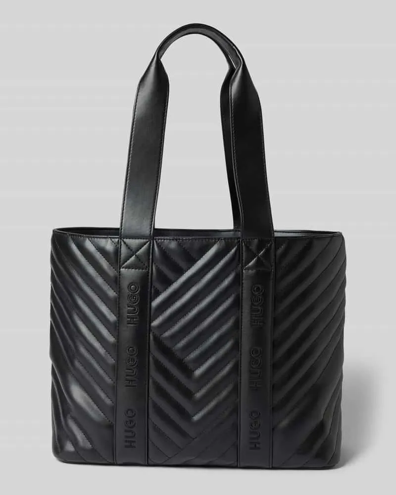 HUGO BOSS Shopper aus Kunstleder Modell 'BECKY QL_TOTE SM Black