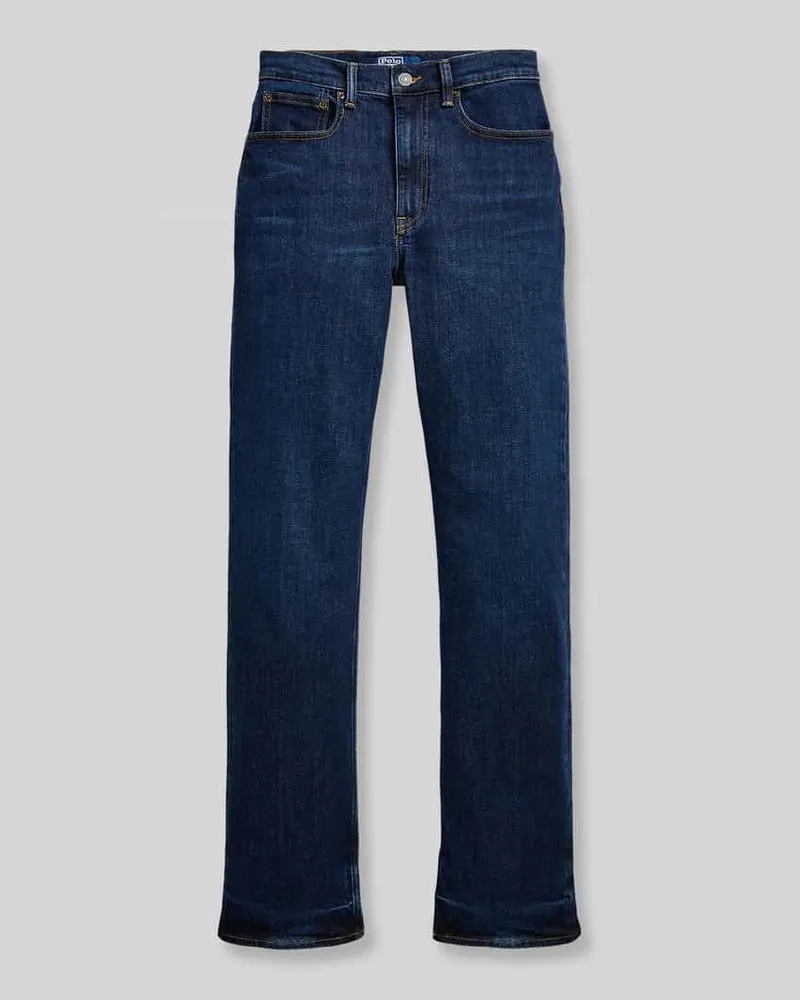 Ralph Lauren Straight Fit Jeans aus Baumwoll-Mix im 5-Pocket-Design Jeansblau