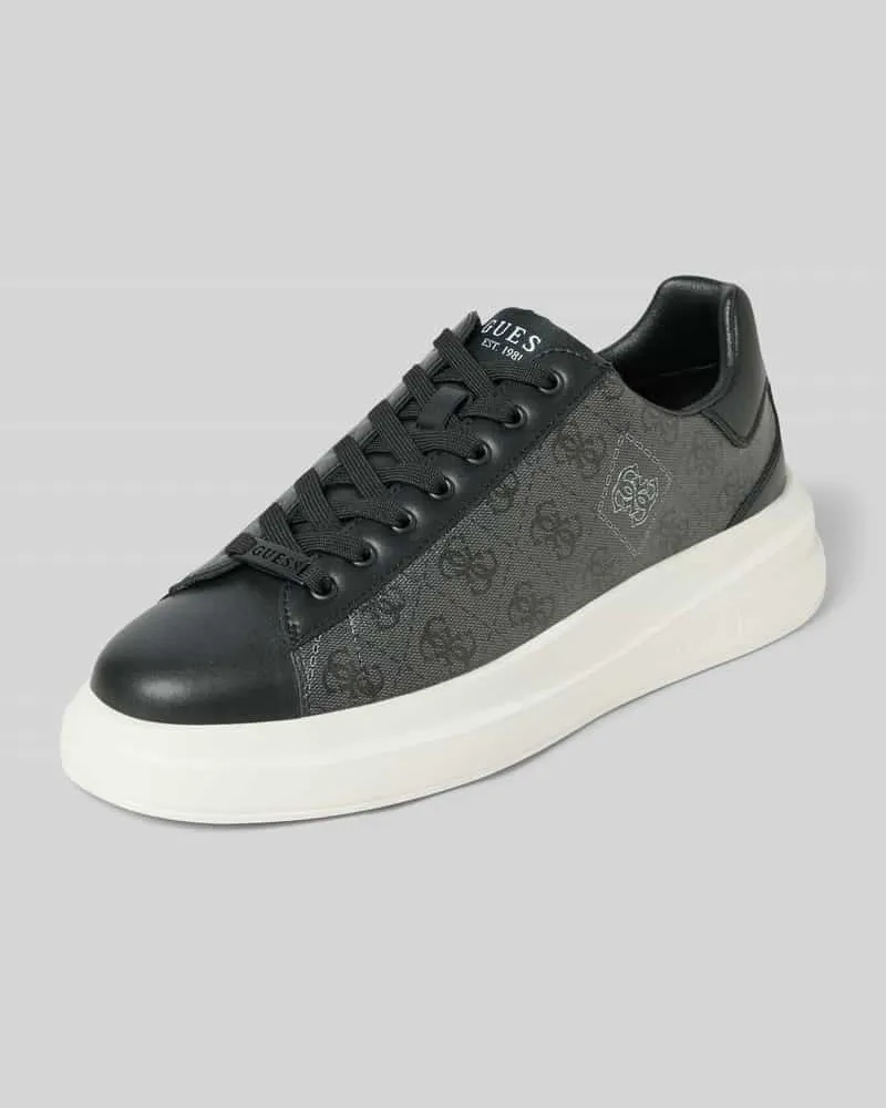 Guess Sneaker mit Schnürverschluss Modell 'ELBA Black