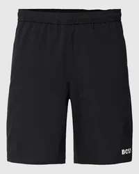 HUGO BOSS Shorts mit Label-Print Black