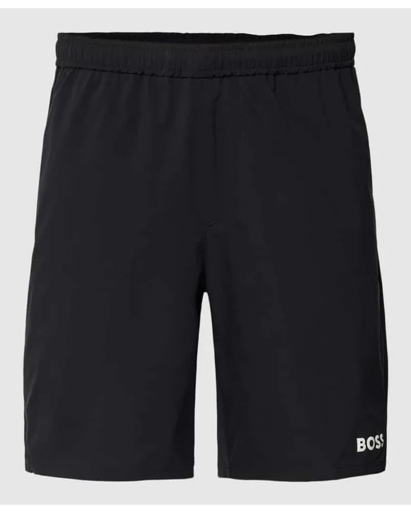 HUGO BOSS Shorts mit Label-Print Black