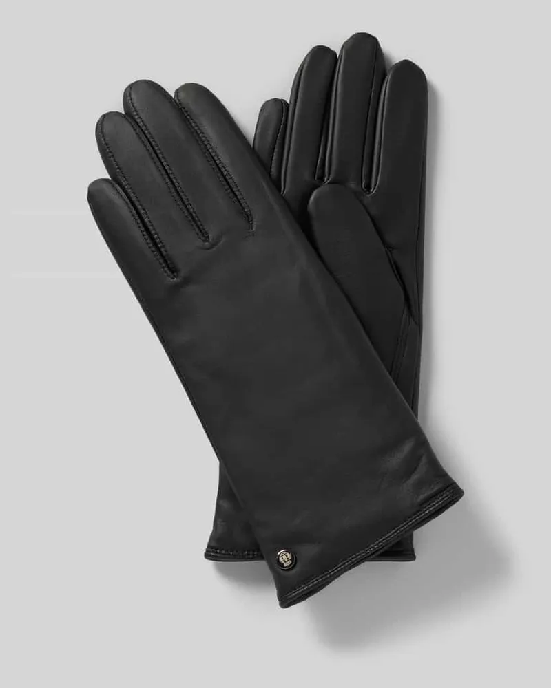 Roeckl Handschuhe aus echtem Leder Modell 'Schönefeld Black