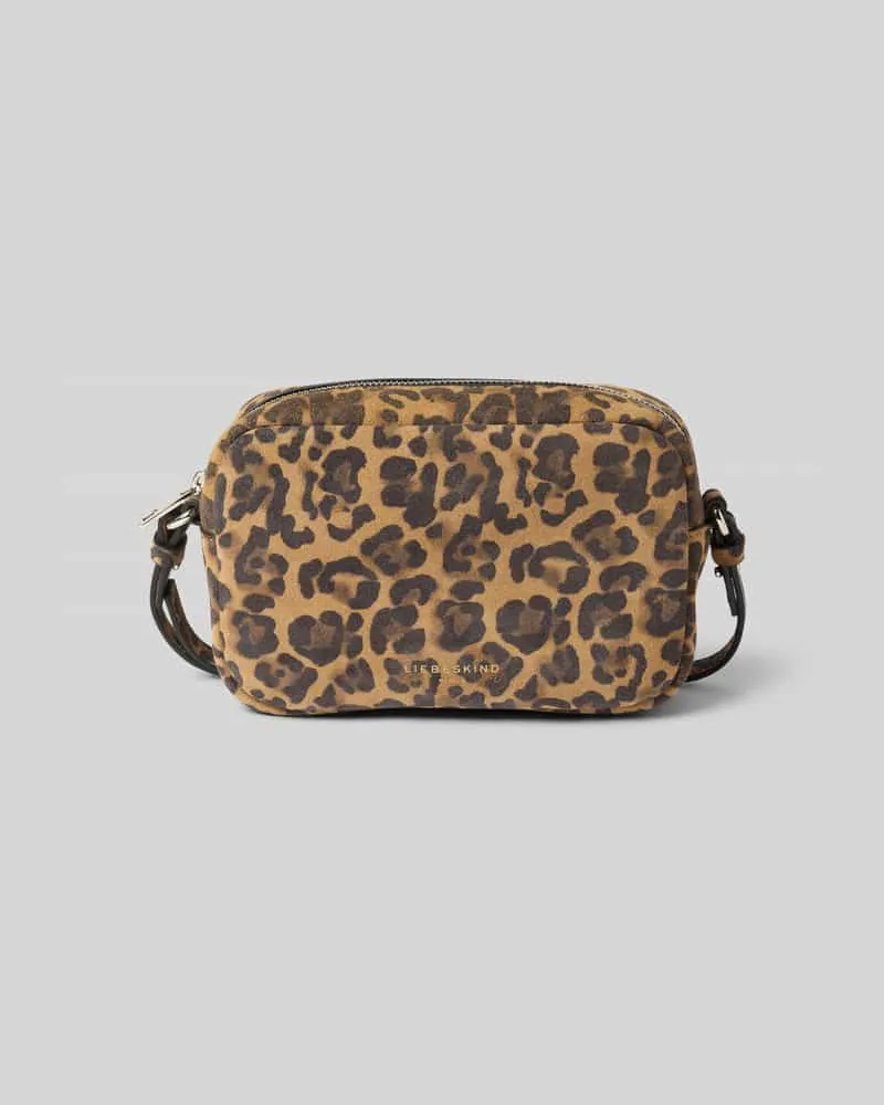 Liebeskind Handtasche im Animal-Look Modell 'Ella Camera S Camel