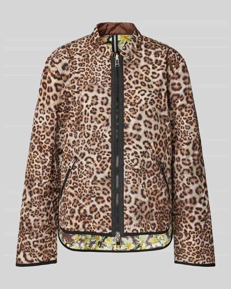 Marc Cain Steppjacke mit Zweiwege-Reißverschluss Modell 'SPORTS Mittelbraun