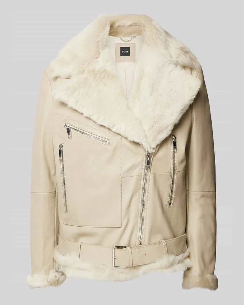 HUGO BOSS Lederjacke aus Lammleder Modell 'Sabbina Lind