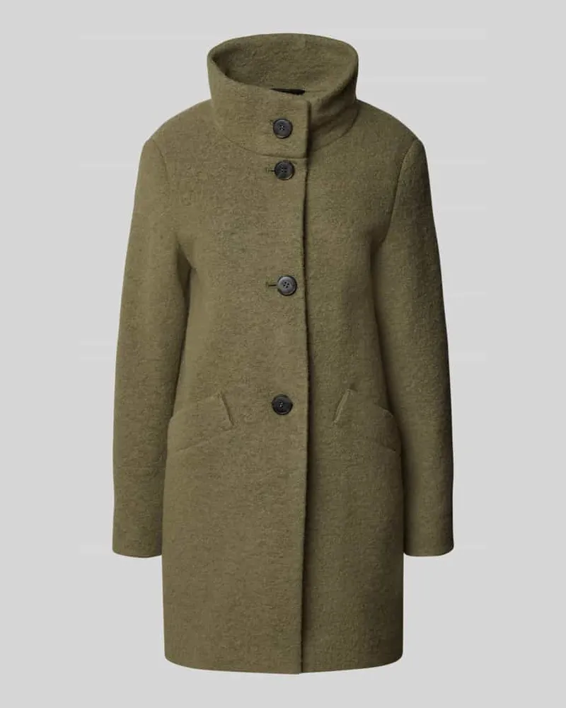 Fuchs Schmitt Kurzmantel mit Stehkragen und Eingrifftaschen Oliv