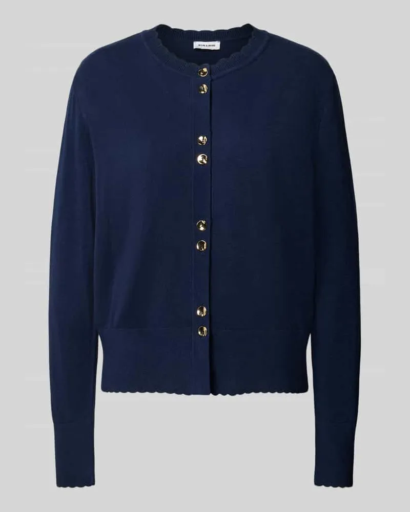 More & More Cardigan aus Viskose-Mix Dunkelblau