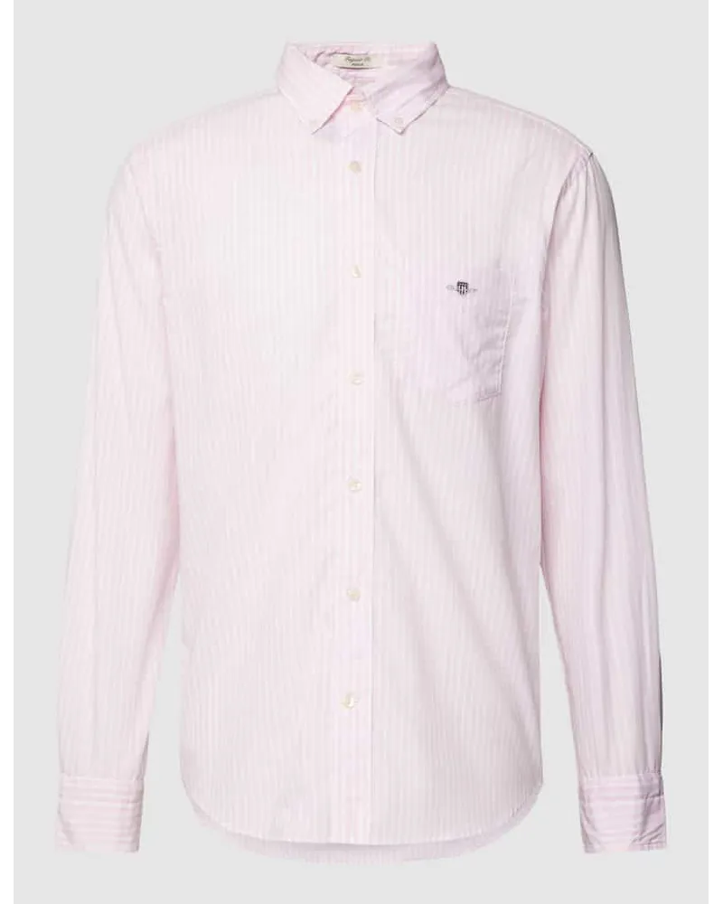 Gant Regular Fit Freizeithemd mit Streifenmuster Modell 'POPLIN Rose