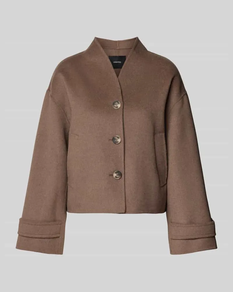 someday. Jacke mit Leistentaschen Modell 'Venja Taupe